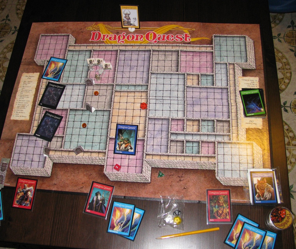 A game in progress with the ordinary variant