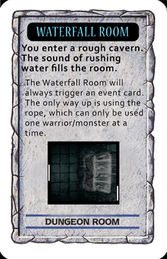 Waterfall room card